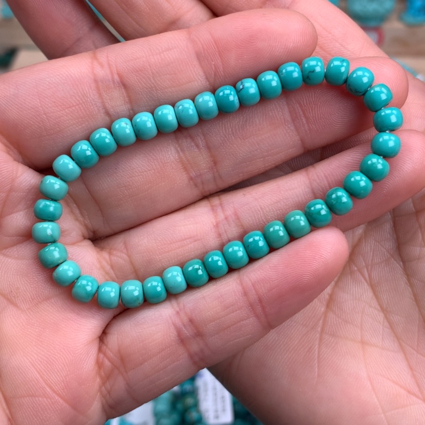 【闪购商品】绿松石老型手串5mm未镶嵌