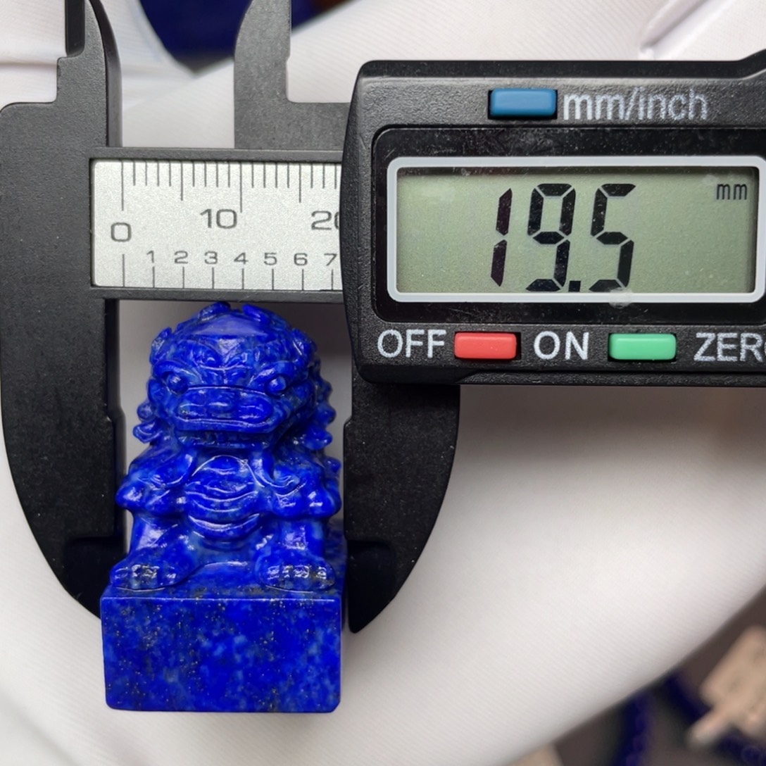 未镶嵌青金石哑光印章雕刻件