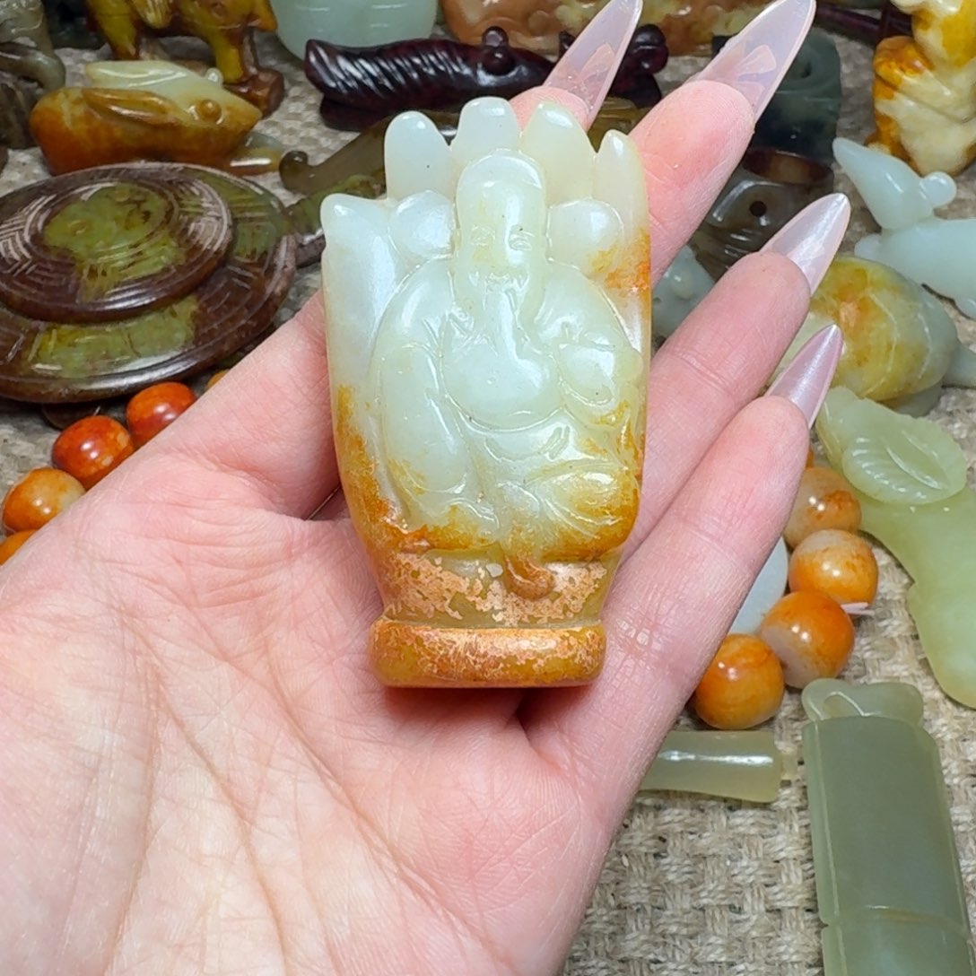 白玉菩提吊坠挂件