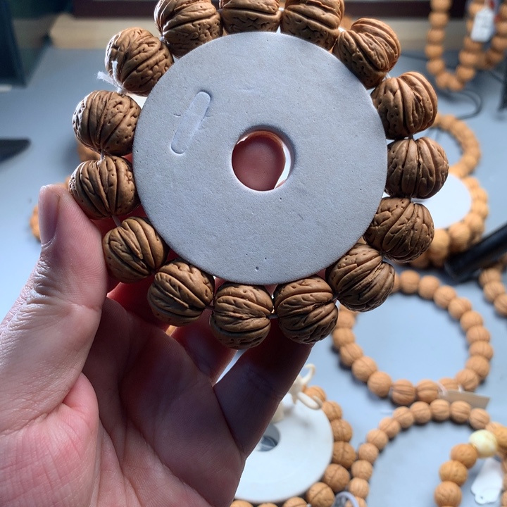 丹***骨桃核吊坠20老树磨盘