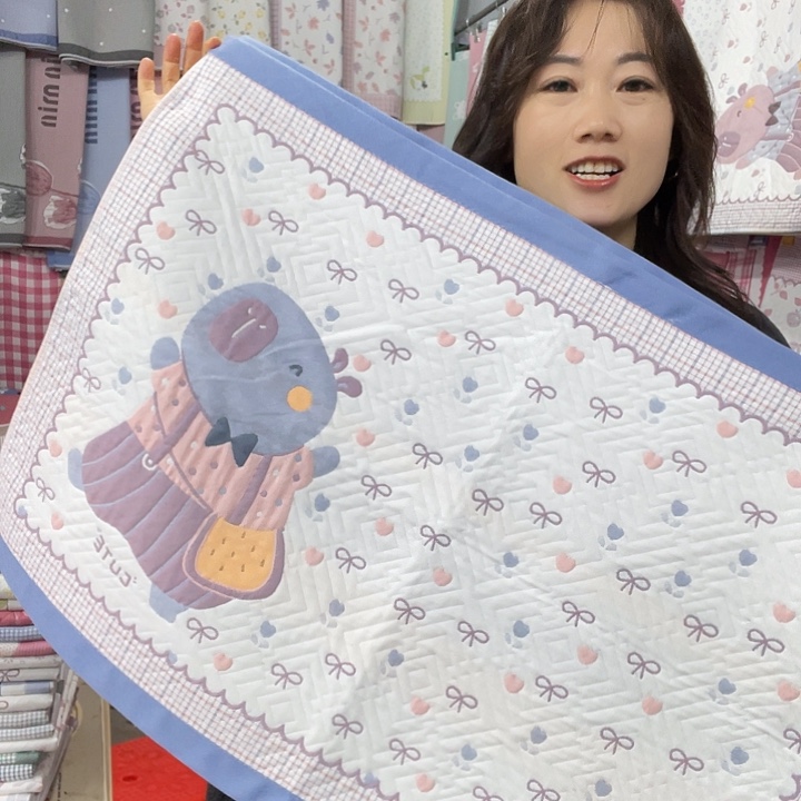 棉特价促销蓝色快乐熊