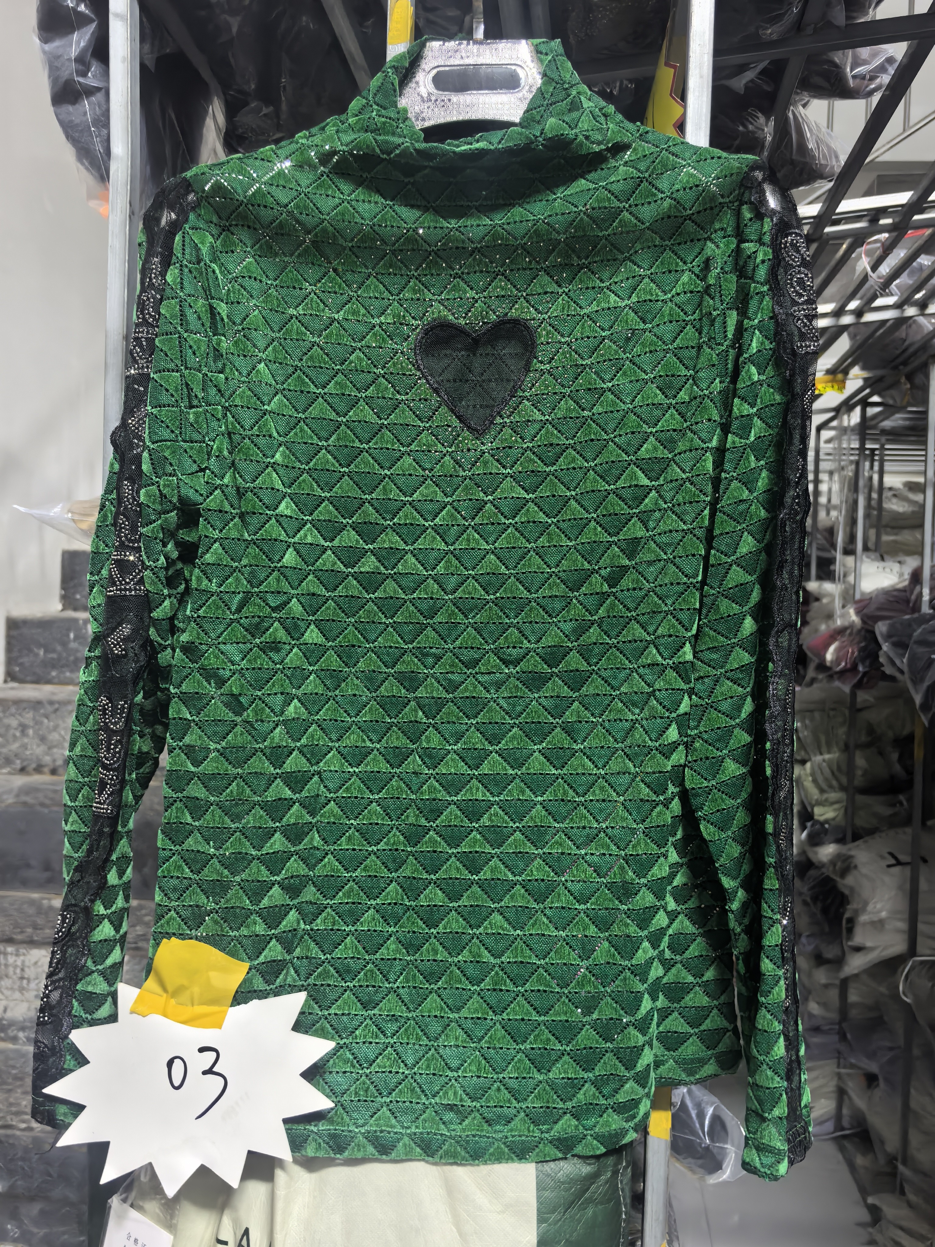 冬季新款时尚百搭重工满钻长袖打底衫女