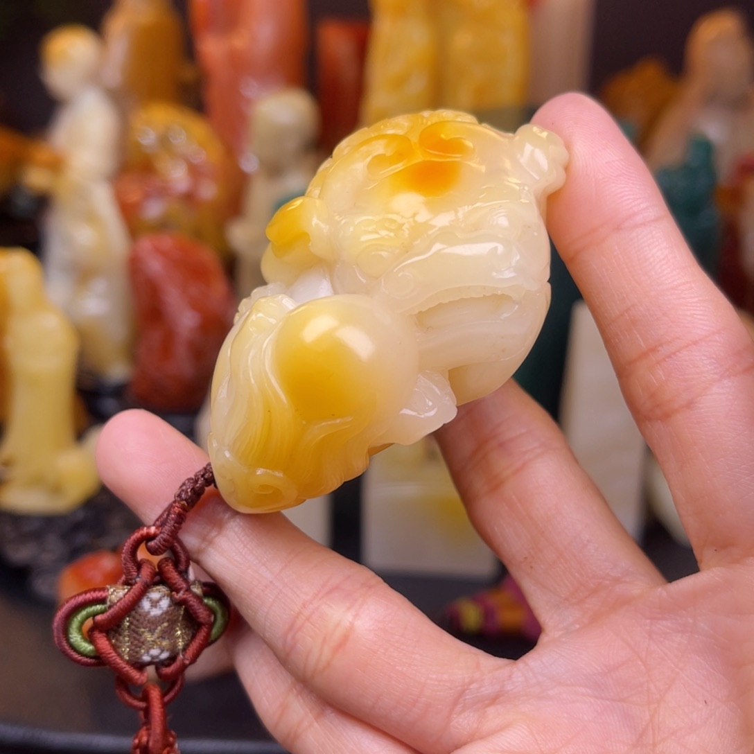 寿山石夜**华寿山石寿山石