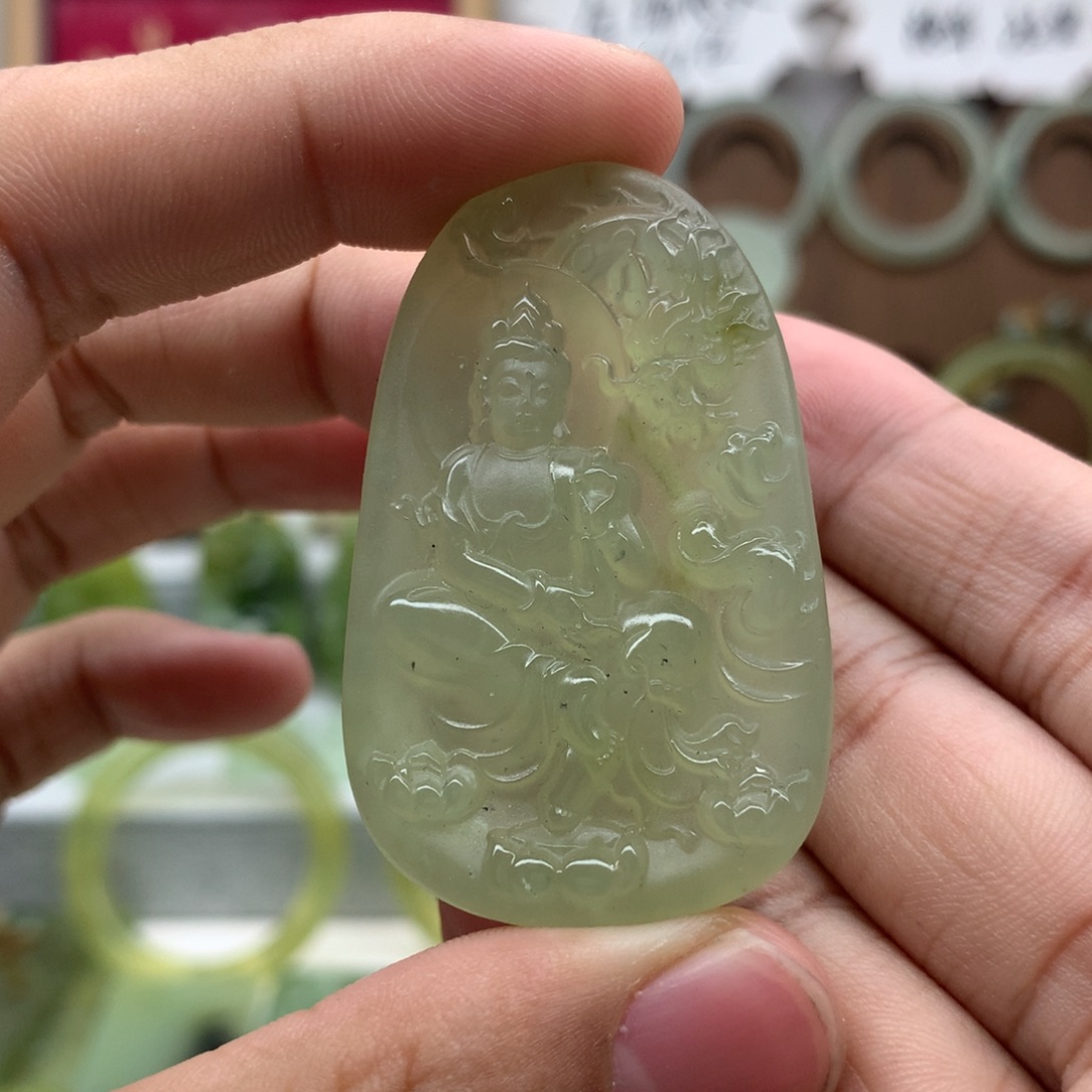 岫玉未镶嵌吊坠(不含链)