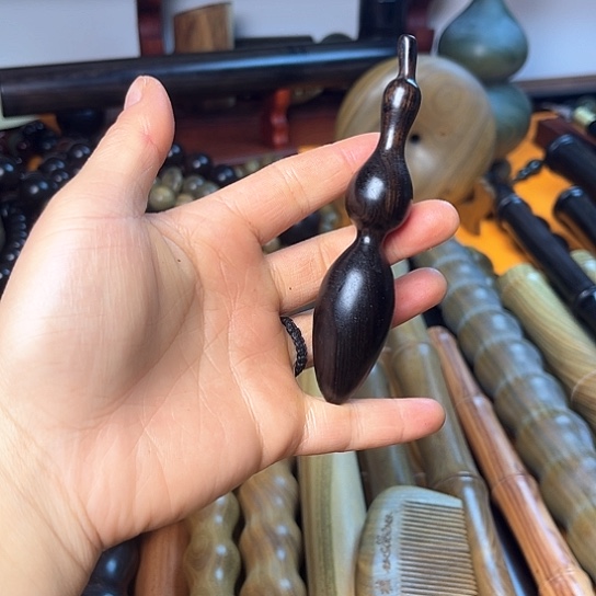 松木╰****ヤ紫光檀葫芦一个豆豆