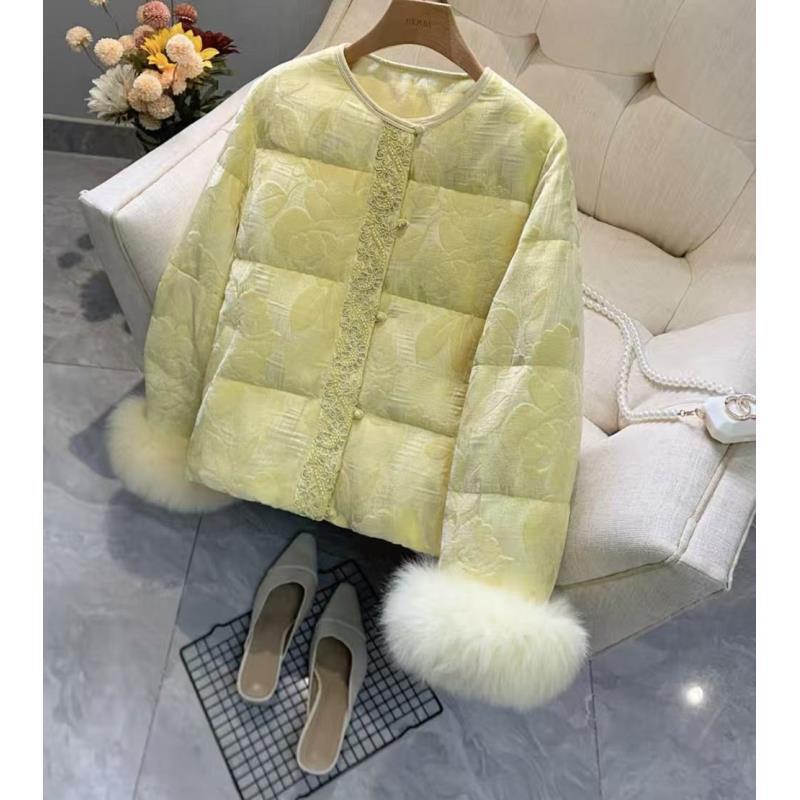 【加棉】富贵黄--新中式加棉设计师高定轻奢宽松休闲复古圆领国潮