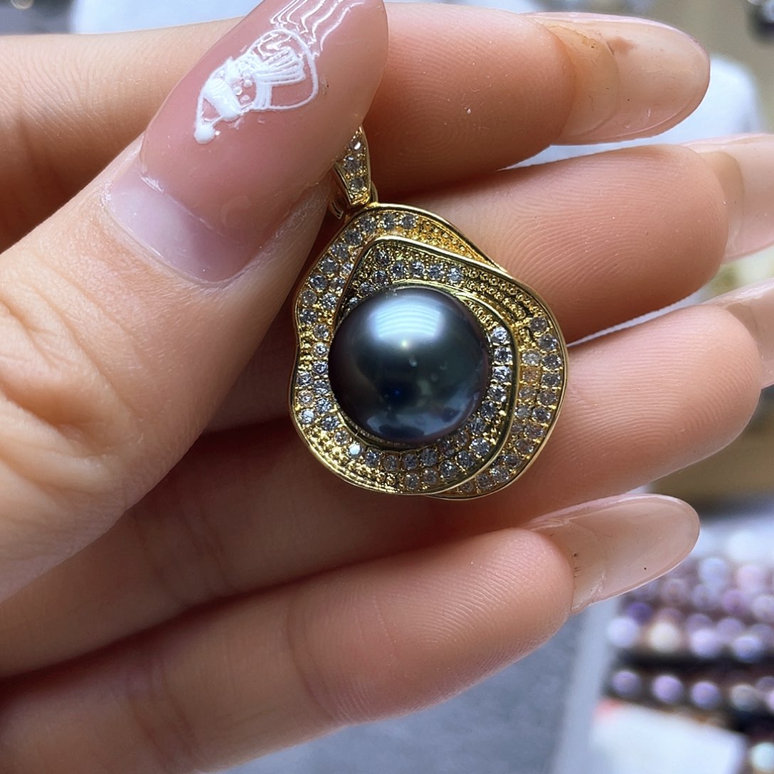 海水珍珠颈饰银S925镶嵌