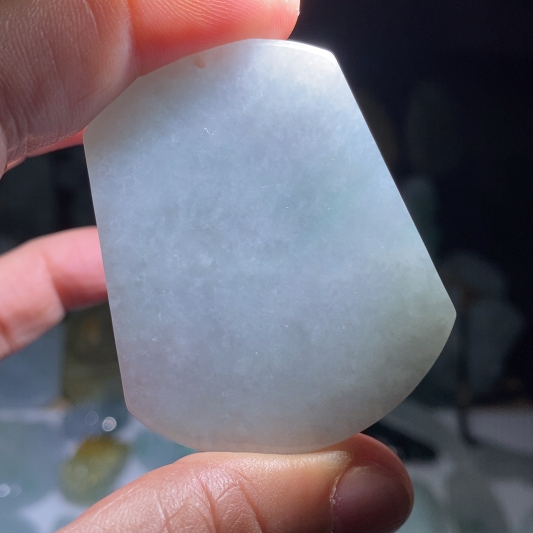 定制翡翠未镶嵌无事牌