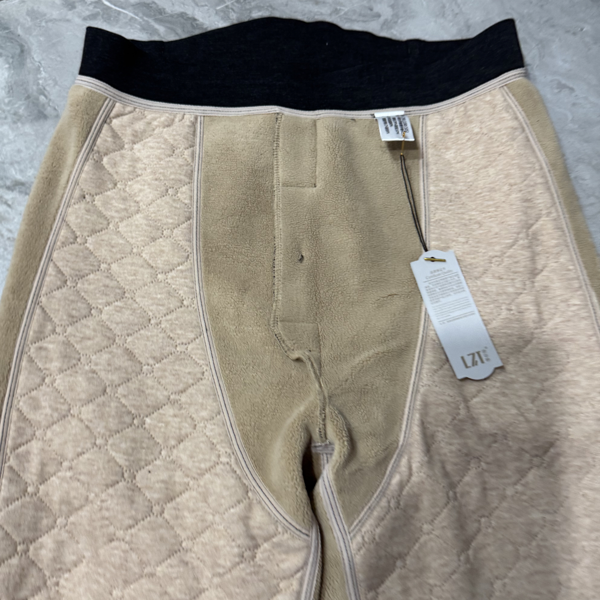 【福利款】男士羊羔绒 羊毛护膝棉面一体棉裤（720-920左右）克重