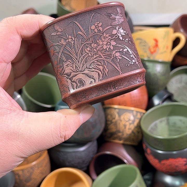 茶杯紫砂全手工紫砂主人杯