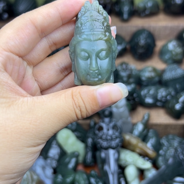 和田玉未镶嵌挂件