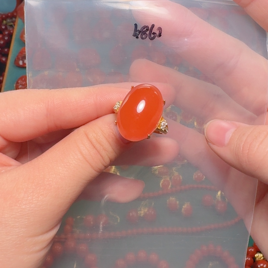 南红玛瑙南红银S925镶嵌