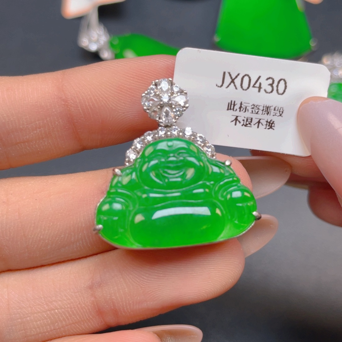【闪购商品】颈饰银S925镶嵌翡翠翡翠