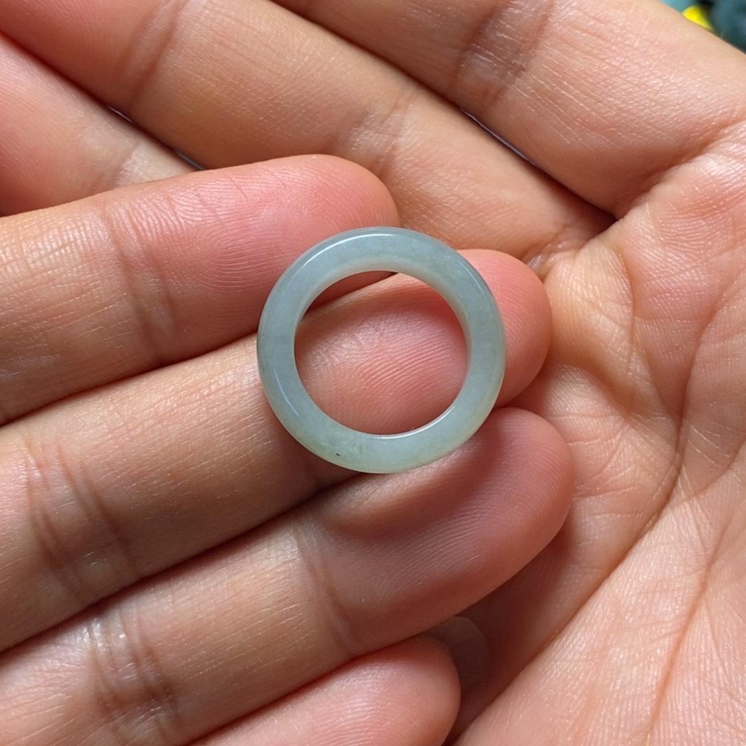 ****主翡翠未镶嵌颈饰天然缅甸翡翠A货戒圈微瑕