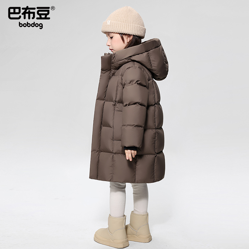 Bobdog/巴布豆童装儿童羽绒服男童女童2025冬装保暖加厚冬装外套