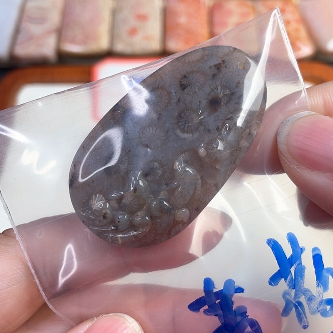 【闪购商品】硅化玉吊坠(赠链)未镶嵌蔷*