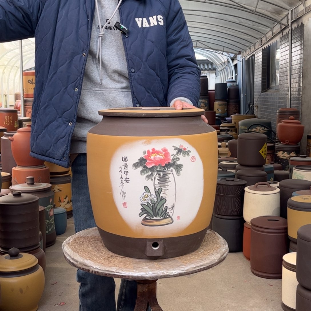 紫砂茶叶罐20龙头款