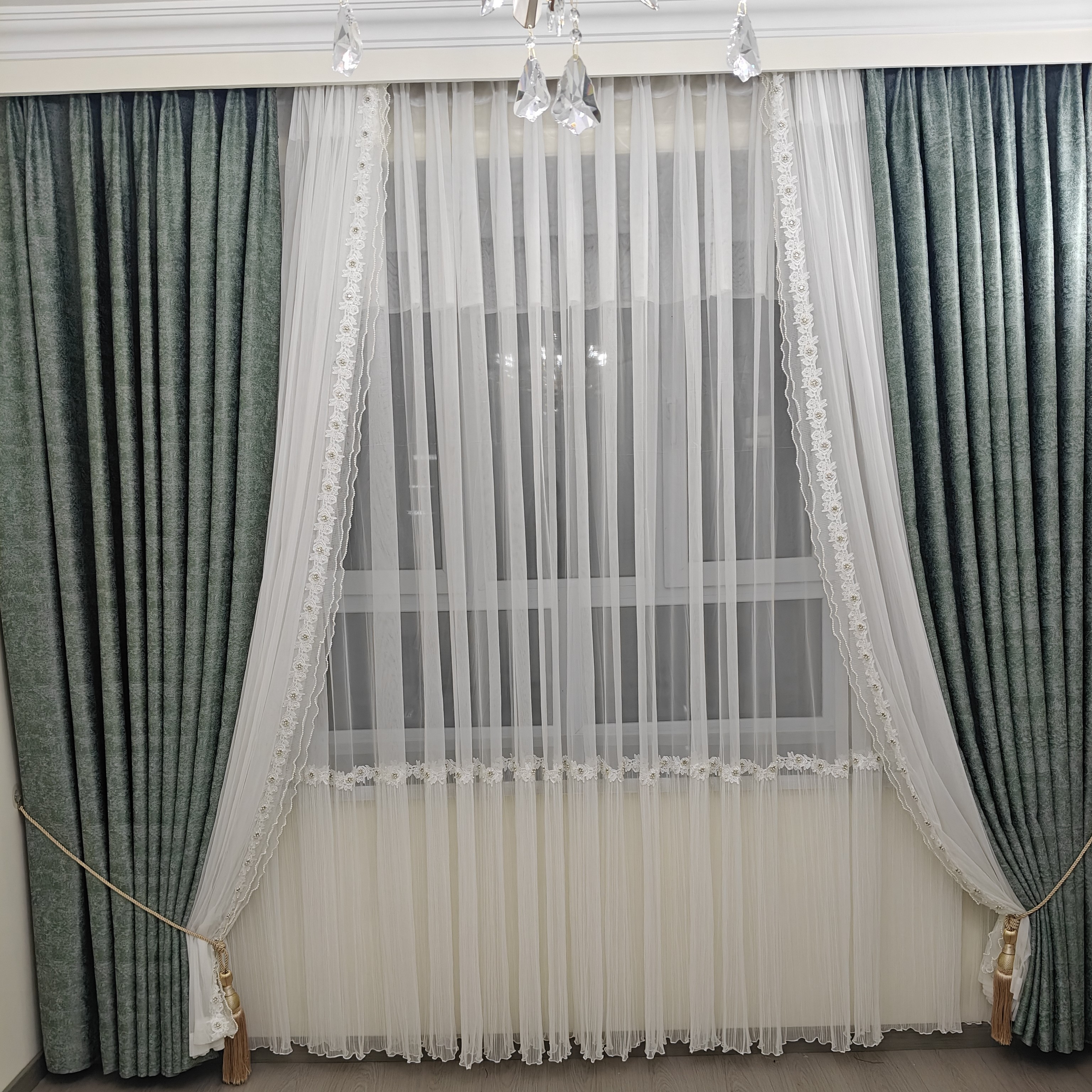 现代风除甲醛面料窗帘适用于客厅卧室