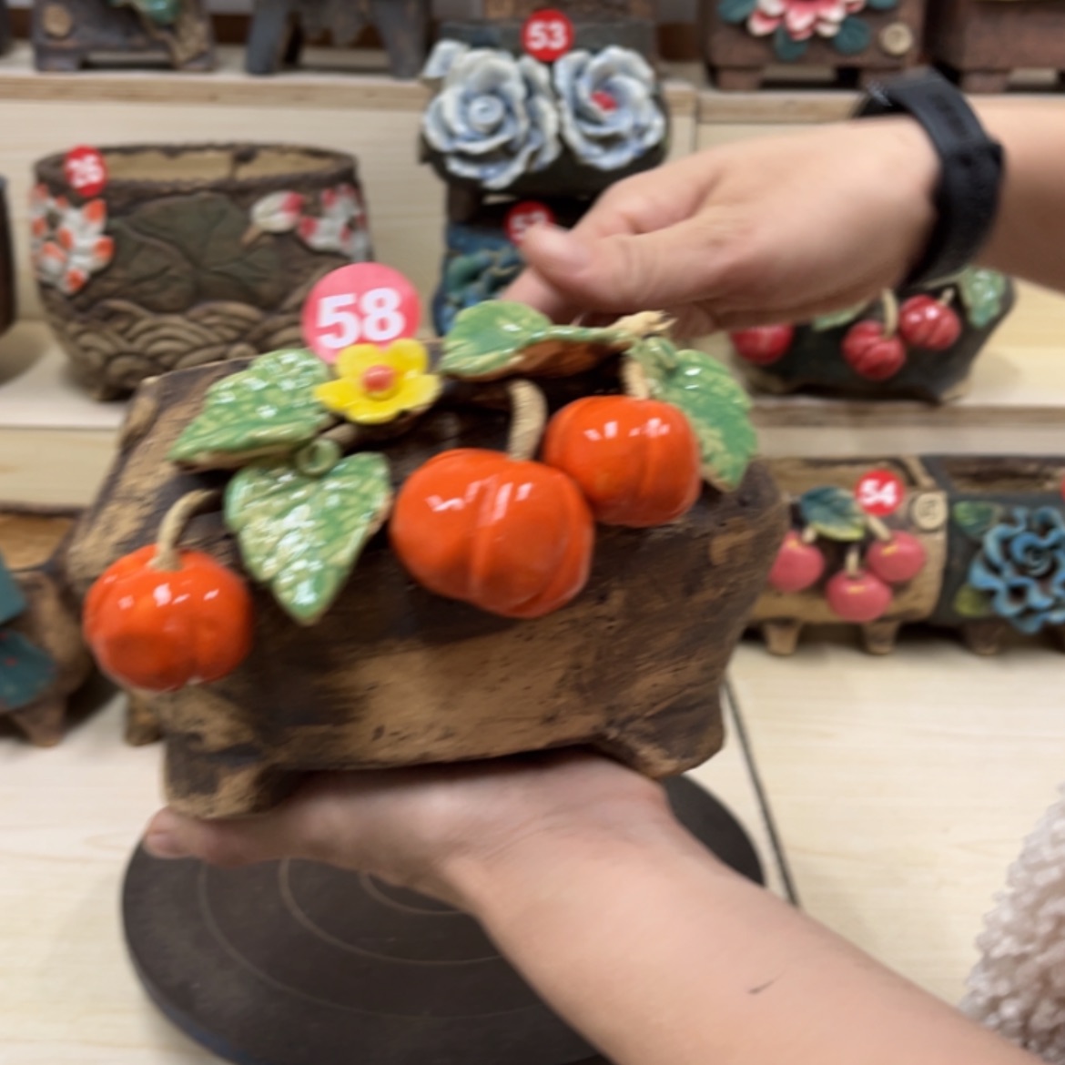 【闪购商品】紫砂花盆58号内口13外高12