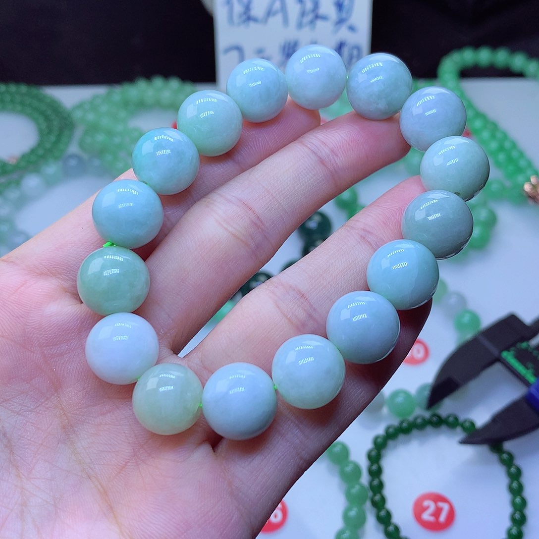 翡翠毛衣链未镶嵌