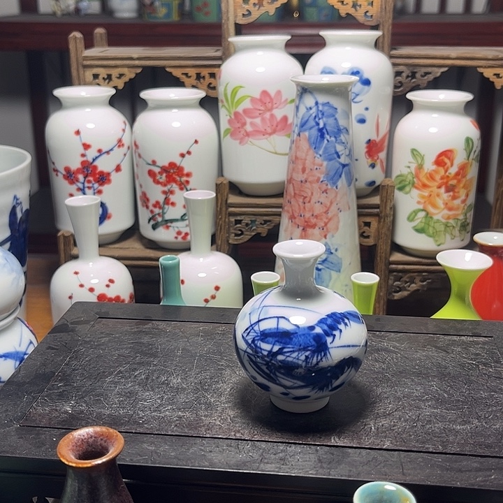 摆件陶景德镇陶瓷高6.5cm
