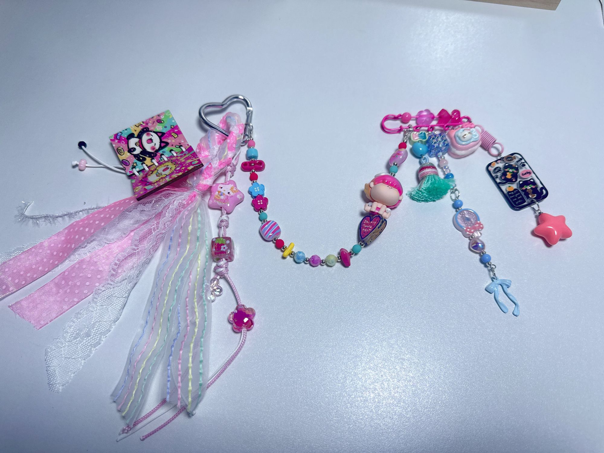 手作diy多巴胺手机链包挂钥匙扣挂件配件成品