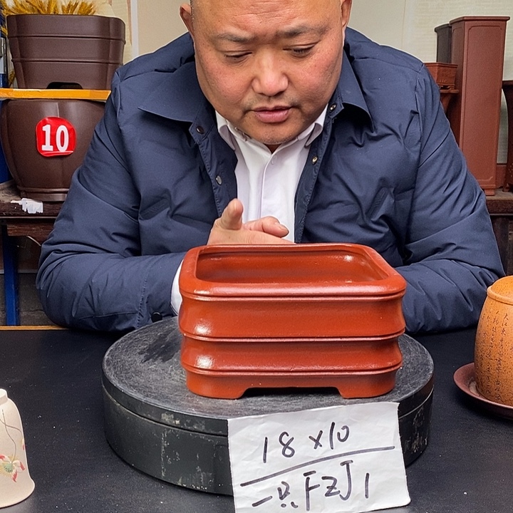紫砂花盆货号一只FZJ1