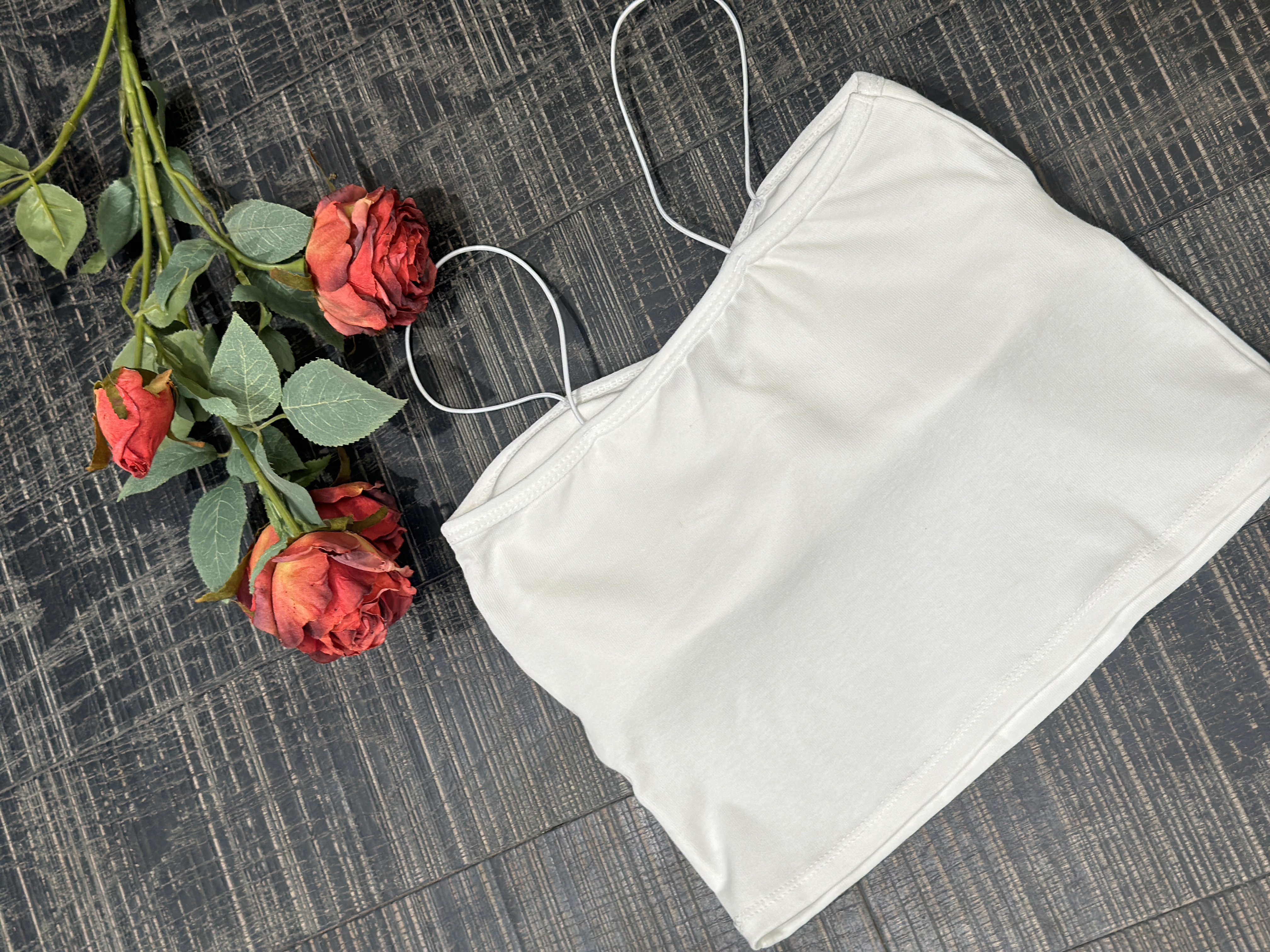 大气元（背心吊带）极简风短款背心吊带