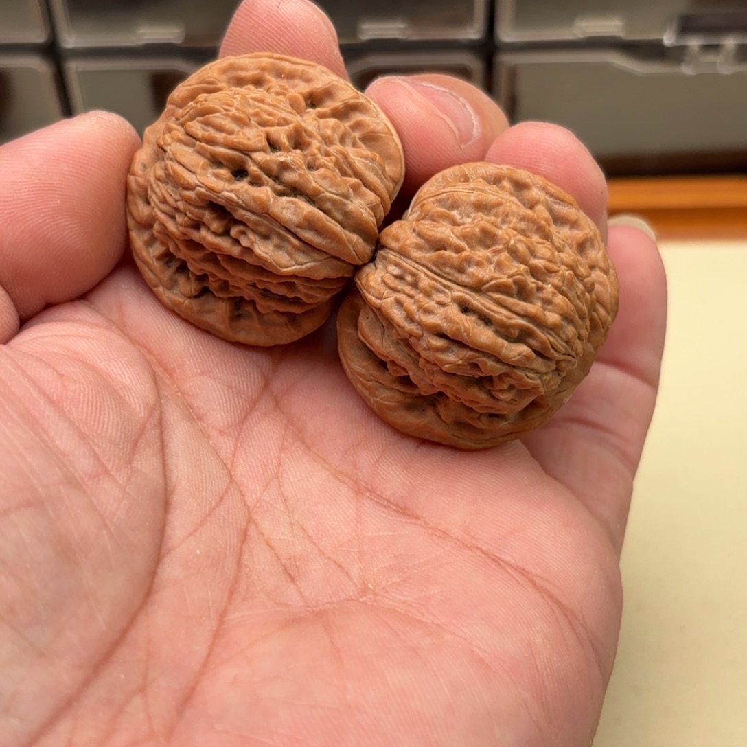 把件文玩核桃四座楼狮子头