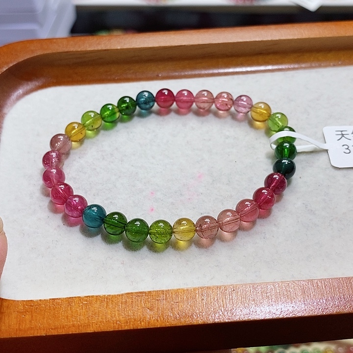 碧玺手链未镶嵌碧玺手串6.2