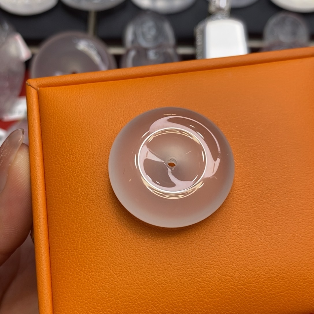 口***清石英质玉未镶嵌吊坠