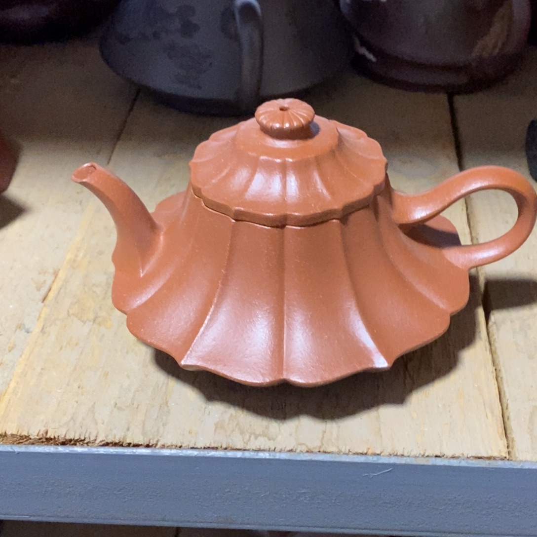 茶壶紫砂白21 筋纹云炉