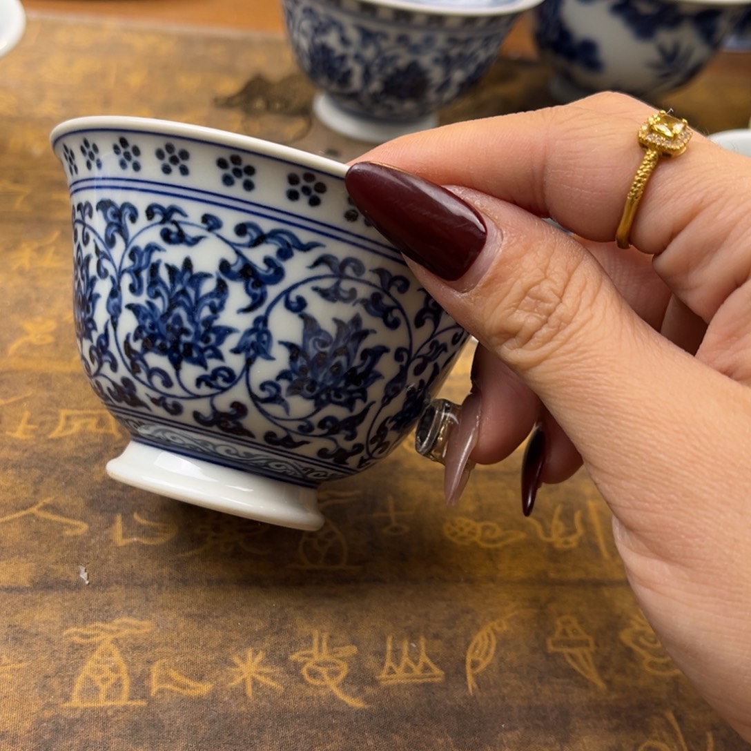 C****段泥缠枝莲碗身碗身