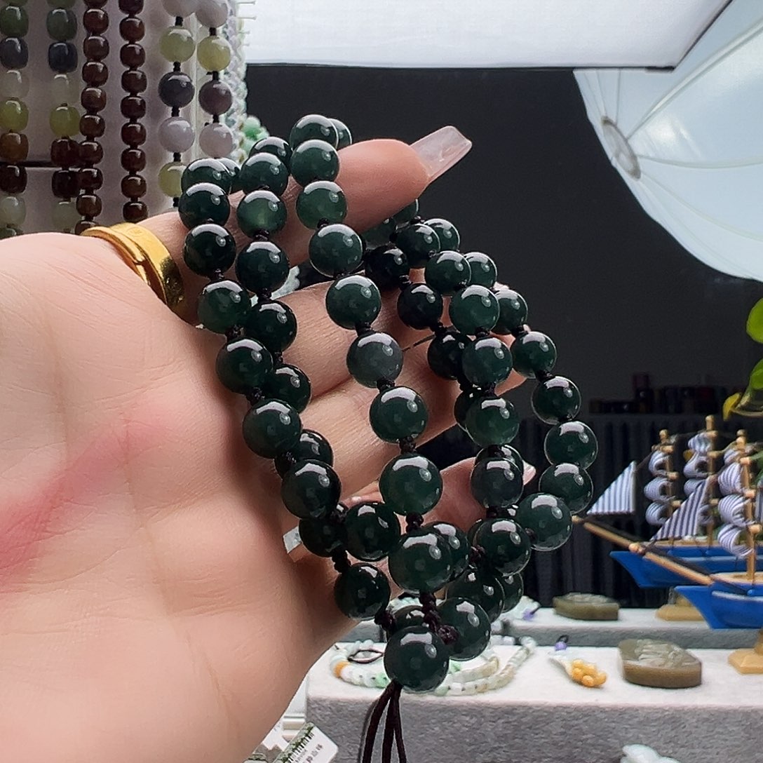 *****翡翠未镶嵌颈饰75厘米加长