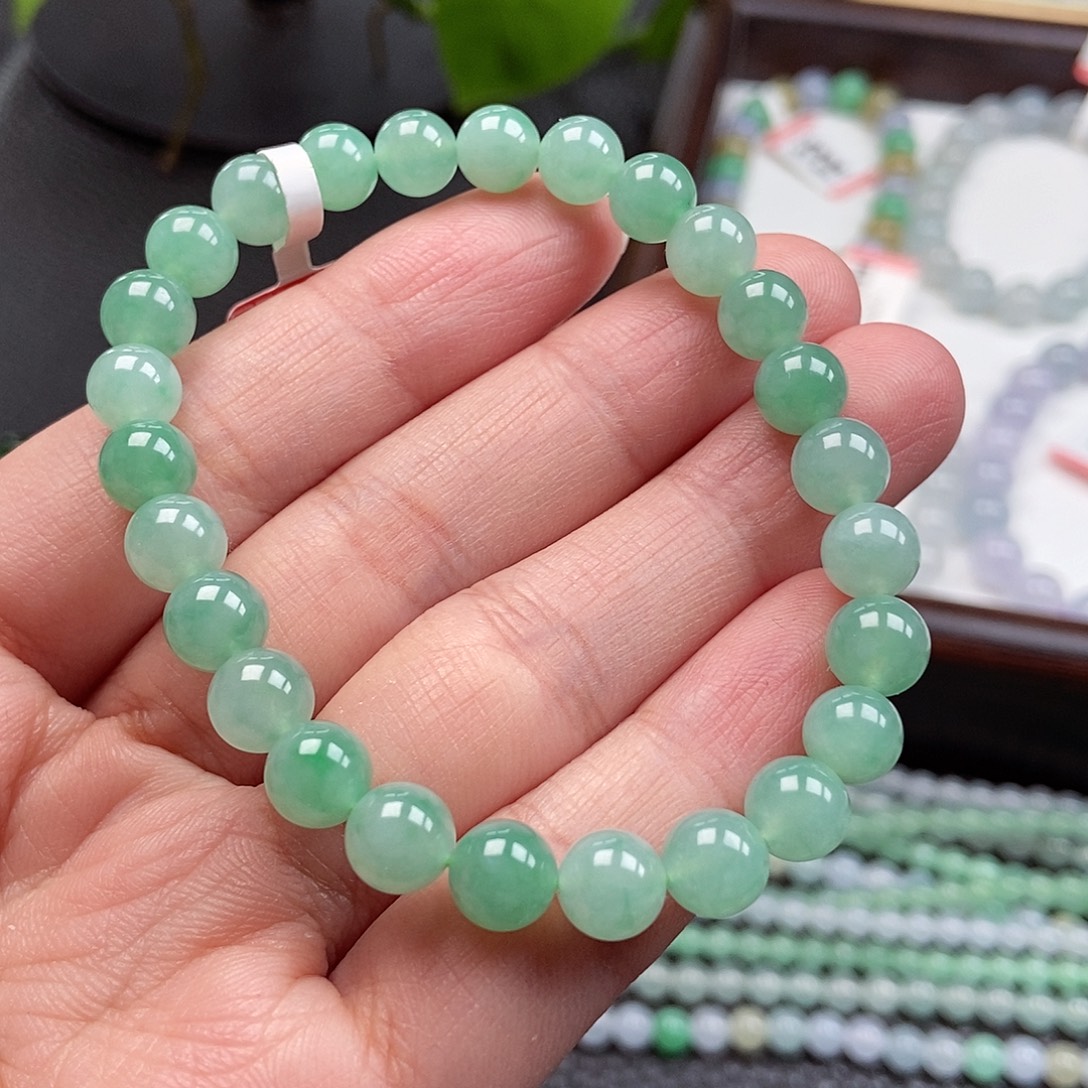 S***g翡翠未镶嵌手链卡7.2