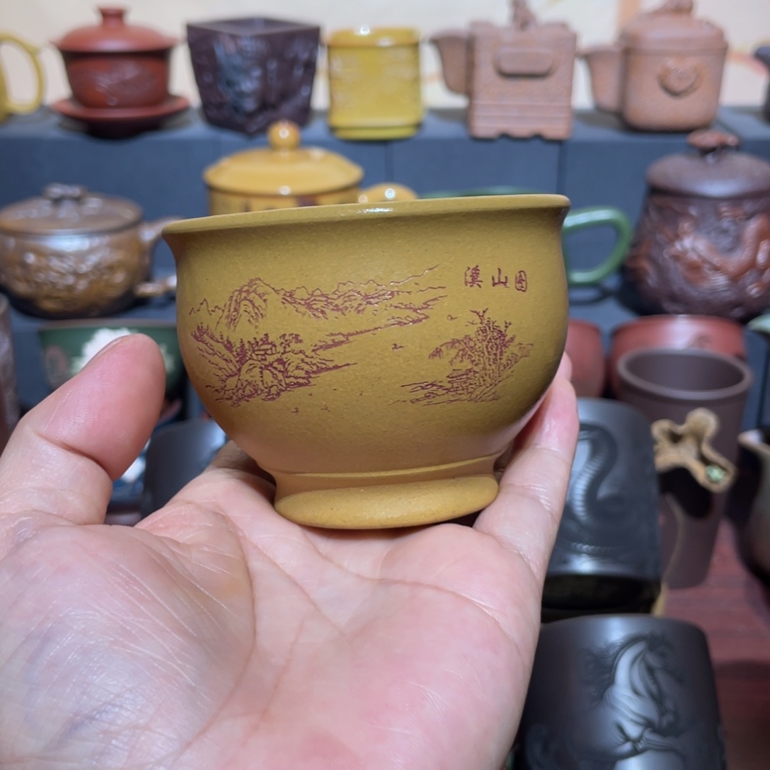 原矿紫砂手工主人杯