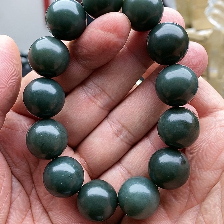 【闪购商品】未镶嵌手链和田玉18且末蓝59