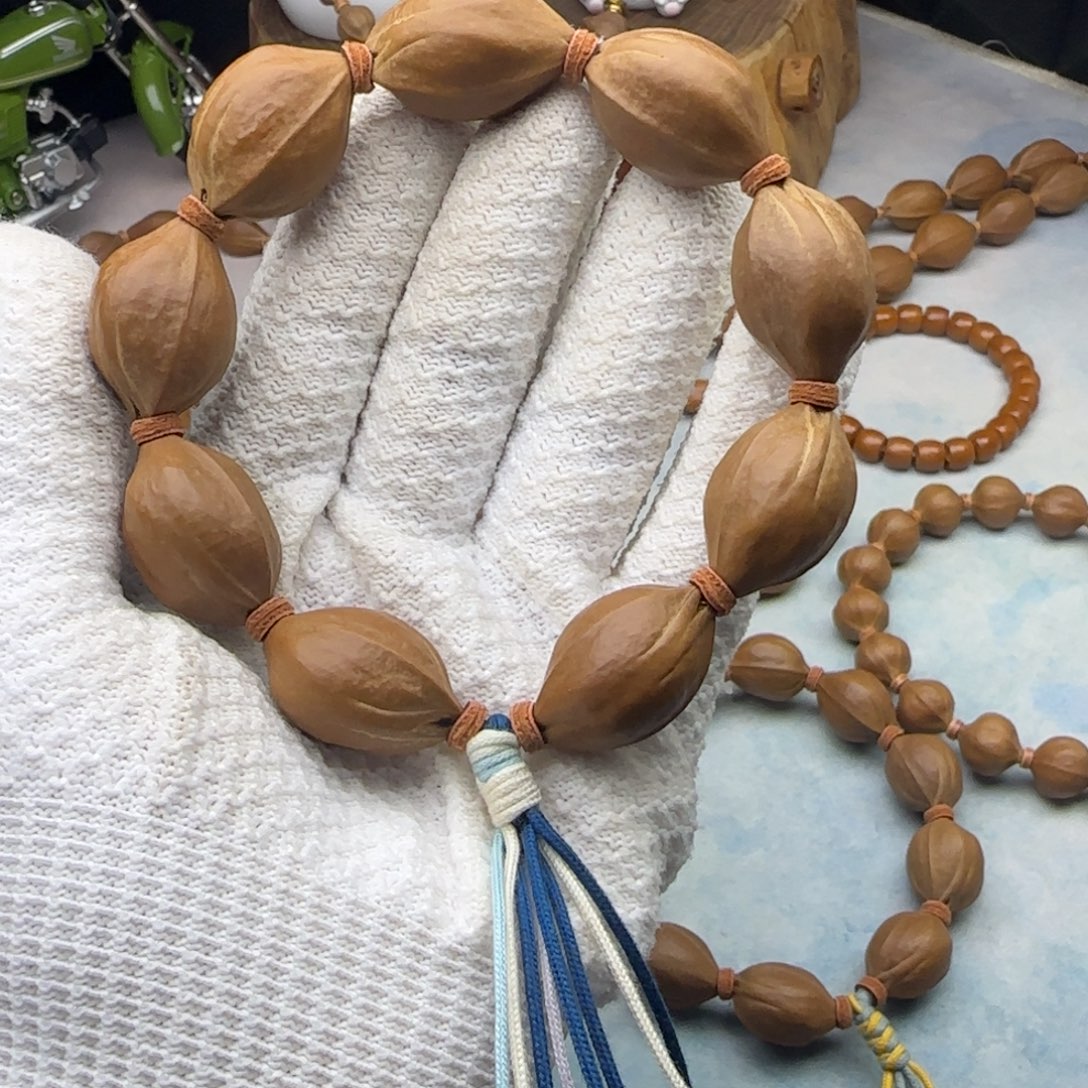 长***车橄榄核手串/手链1928尺寸梅林铁核