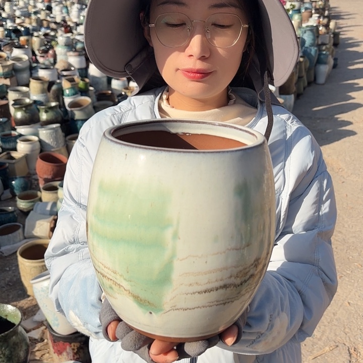 口15高20一个微瑕花盆