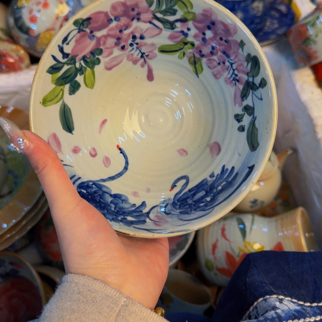 瓷片景德镇陶瓷手工手绘