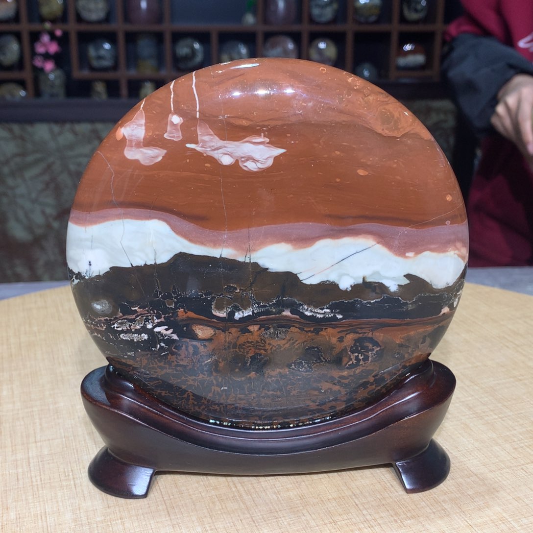 紫砂广西国画石，收藏观赏