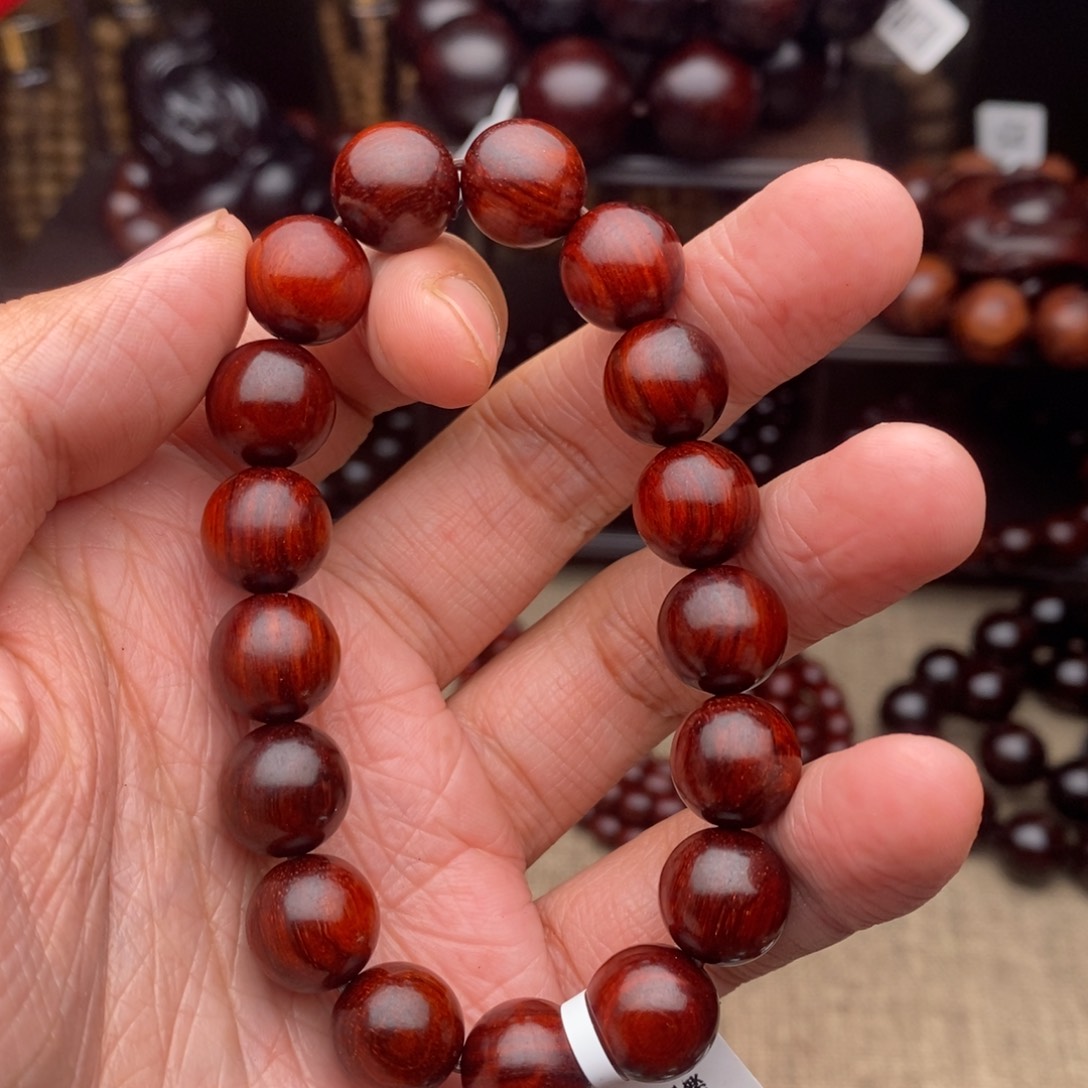 檀香紫檀（小叶紫檀）手串/手链1.2*17