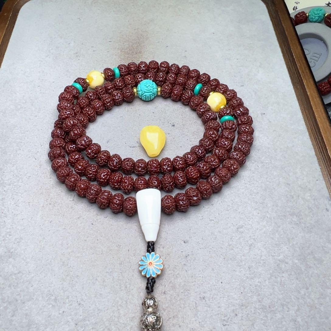 布***尘金刚菩提吊坠树王108