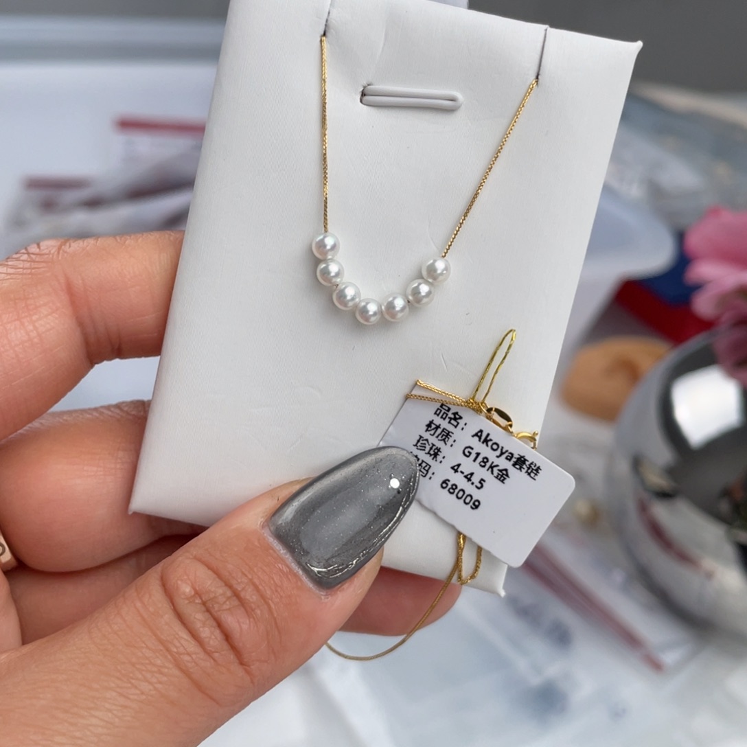 海水珍珠颈饰18K金镶嵌