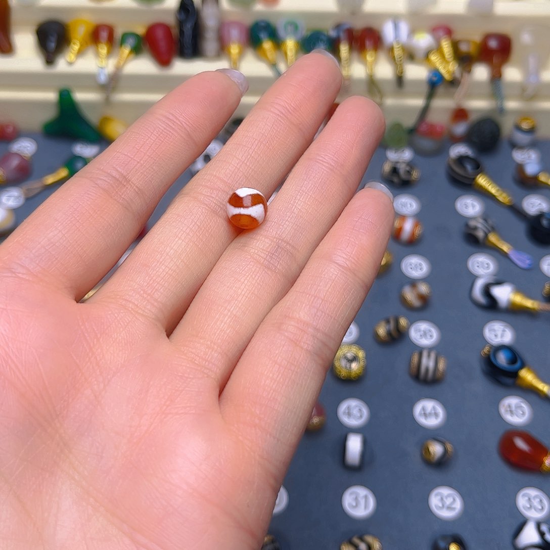 玛瑙/玉髓隔珠卡8未镶嵌