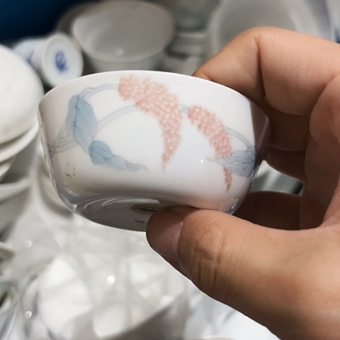 碗手绘杯一个陶瓷陶瓷