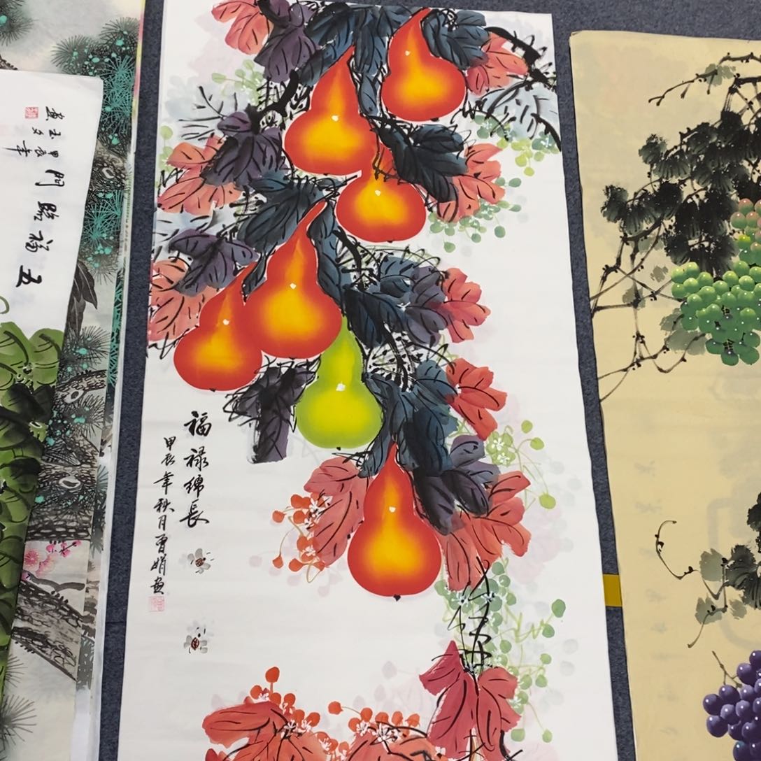 国画尺寸140✖️70四尺手绘画