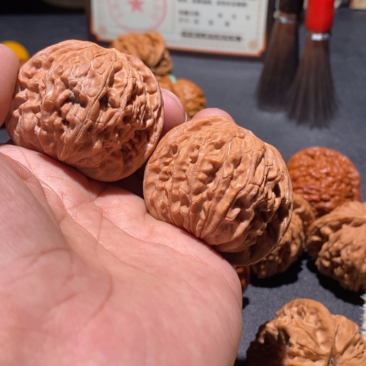 文玩核桃吊坠淡**笑磨盘