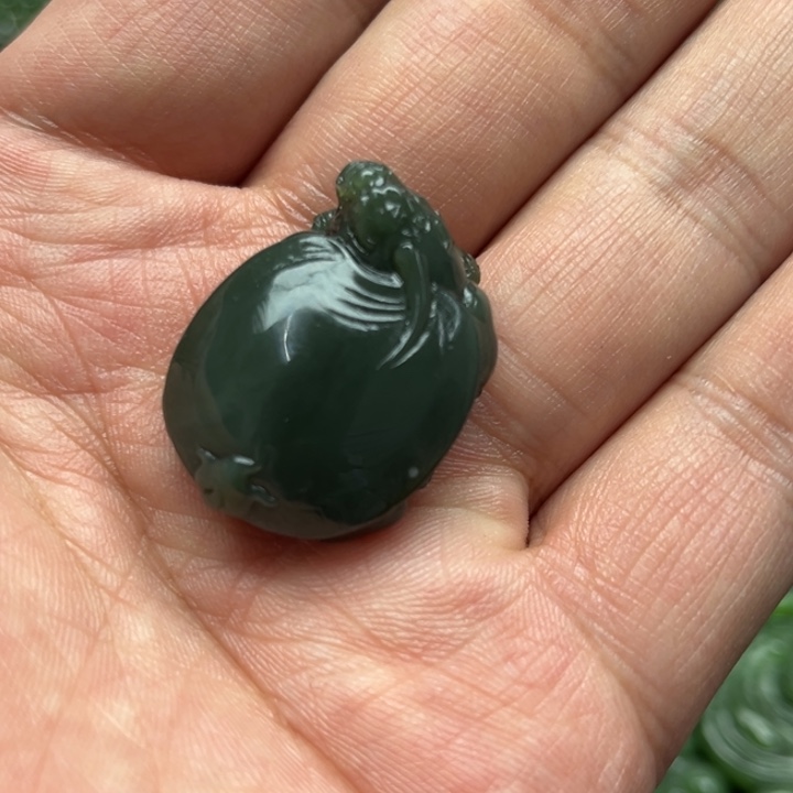 和田玉（碧玉）吊坠(不含链)未镶嵌