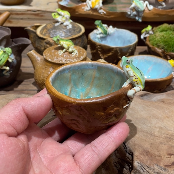 杯纯手工制作的杯子